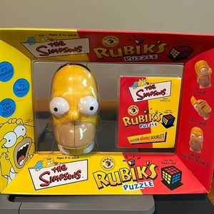 The Simpsons RUBIKS Cube Puzzle Homer Brand New Vintage New Unopened Sealed